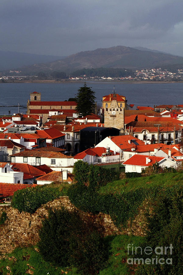 Caminha Old Town and River Minho Northern Portugal Photograph by James Brunker