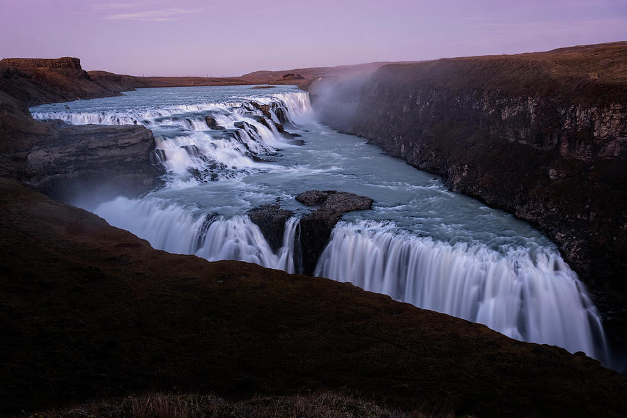 View over Gullfoss Photograph by Catherine Reading