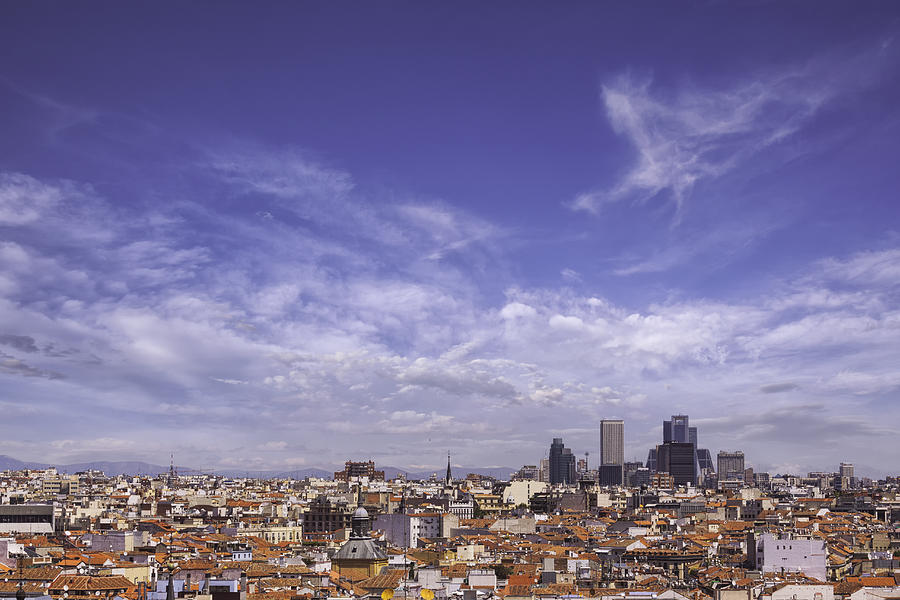 View over Madrid, Spain Photograph by LordRunar