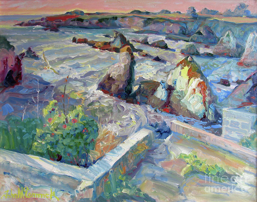 View, Sonoma Coast Painting by John McCormick
