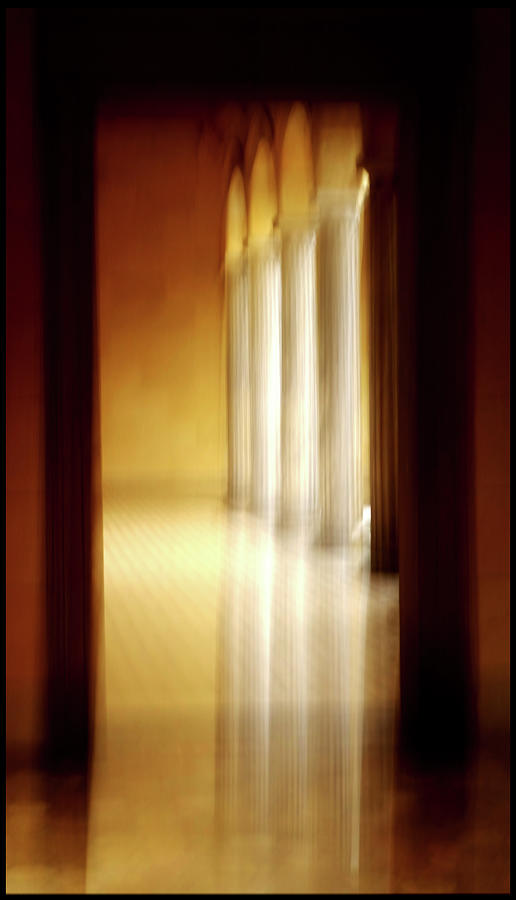View through a Door, blurred Arcades Photograph by Imi Koetz