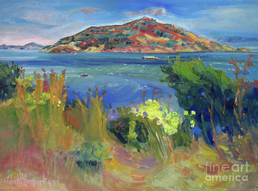 View to Angel Island Painting by John McCormick
