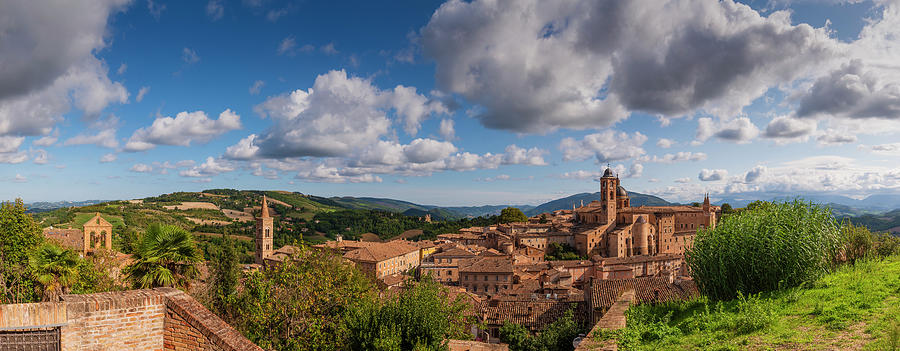 View To The Old Town Of Urbino, Italy. Photograph