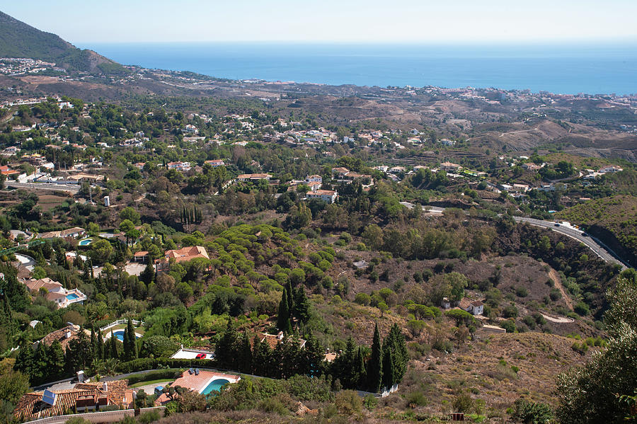 View to Valley of Mijas Costa Photograph by Jenny Rainbow