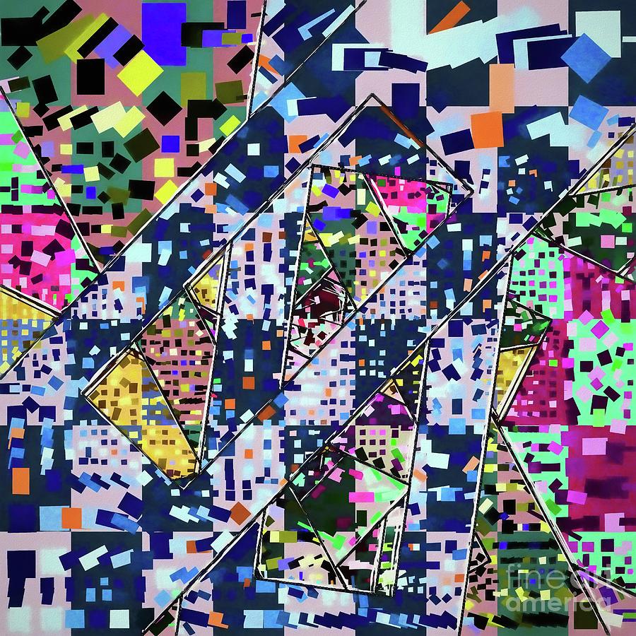 Viewed Through Layers 1 - Abstract Artwork Digital Art by Philip Preston