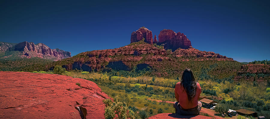 Viewing Cathedral Rock  Photograph by Heber Lopez