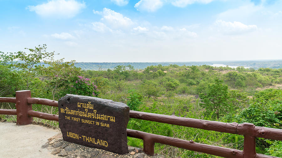 Viewpoint at Pha Taem National Park Photograph by Pk6289