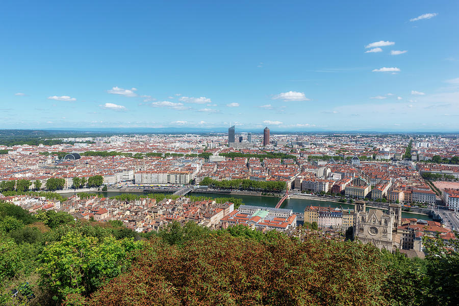 Lyon Photograph - Viewpoint To The City Of Lyon by Vicen Photography Lyon Photograph - Viewpoint To The City Of Lyon by Vicen Photography