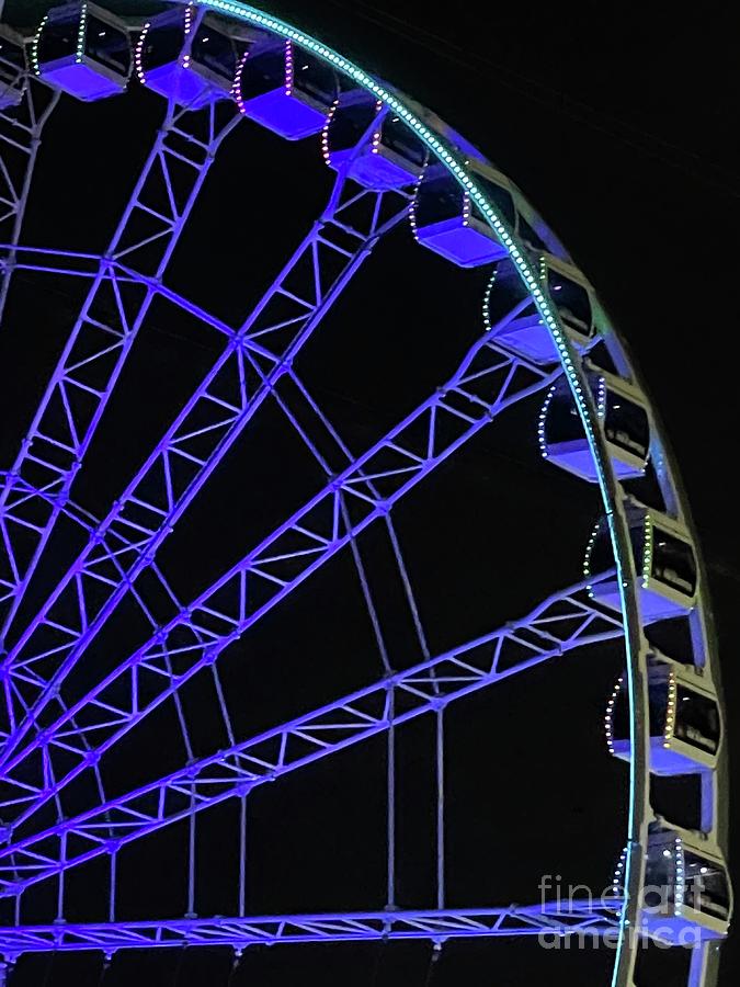 Views of a Ferris Wheel 1 Photograph by Diana Rajala