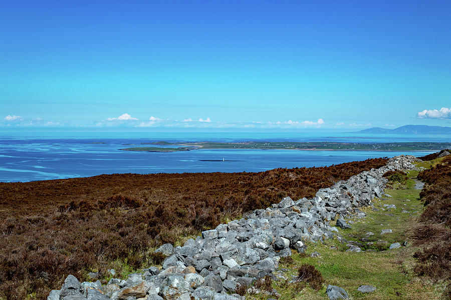 View of Rosses Point from Knocknarea Ireland Photograph by Lisa Blake