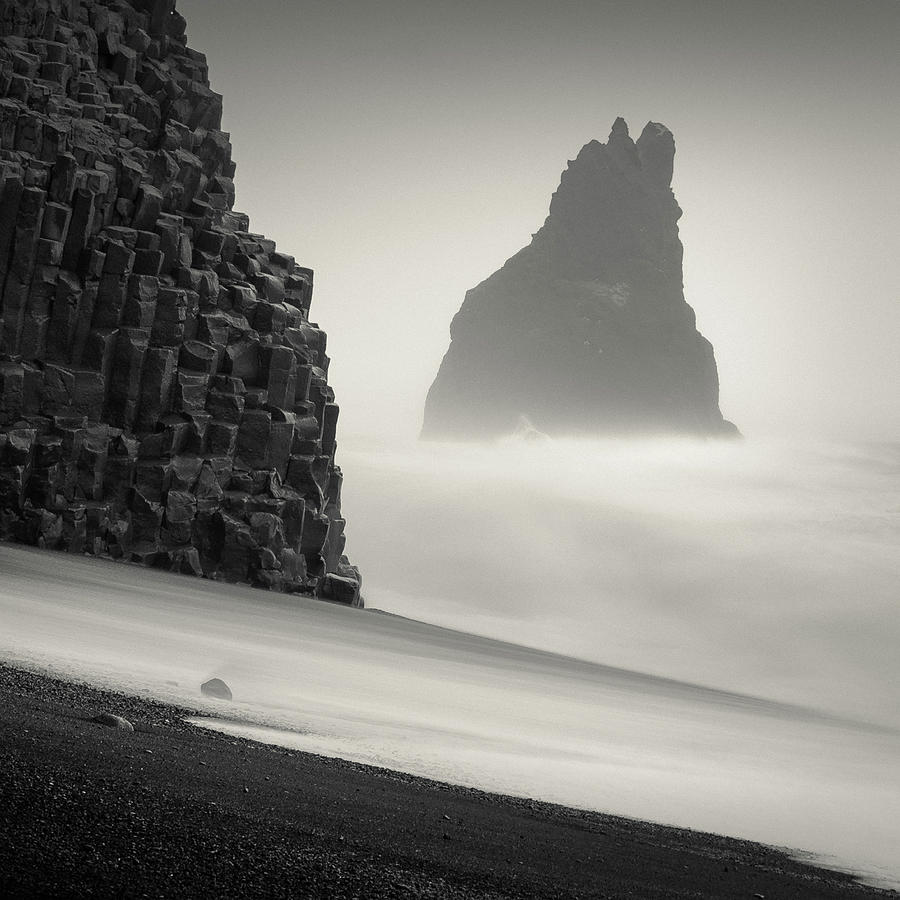 Nature Photograph - Vik Sea Stack by Dave Bowman