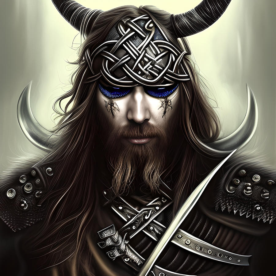 Viking Beowulf 9th Century Norwegian from Scandinavia Digital Art by ...