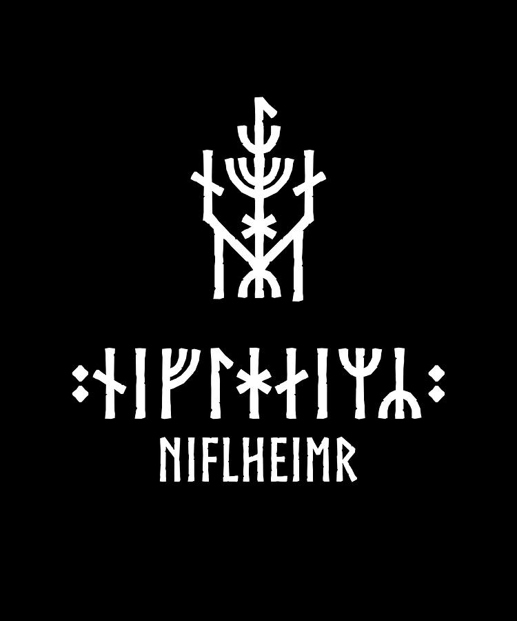 Viking Bind Rune Niflheim funny retro Painting by Will Taylor | Pixels