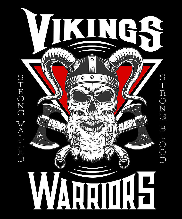 Viking Warriors Born To Bloody Fight nostalgia Painting by Hunt Shaw ...