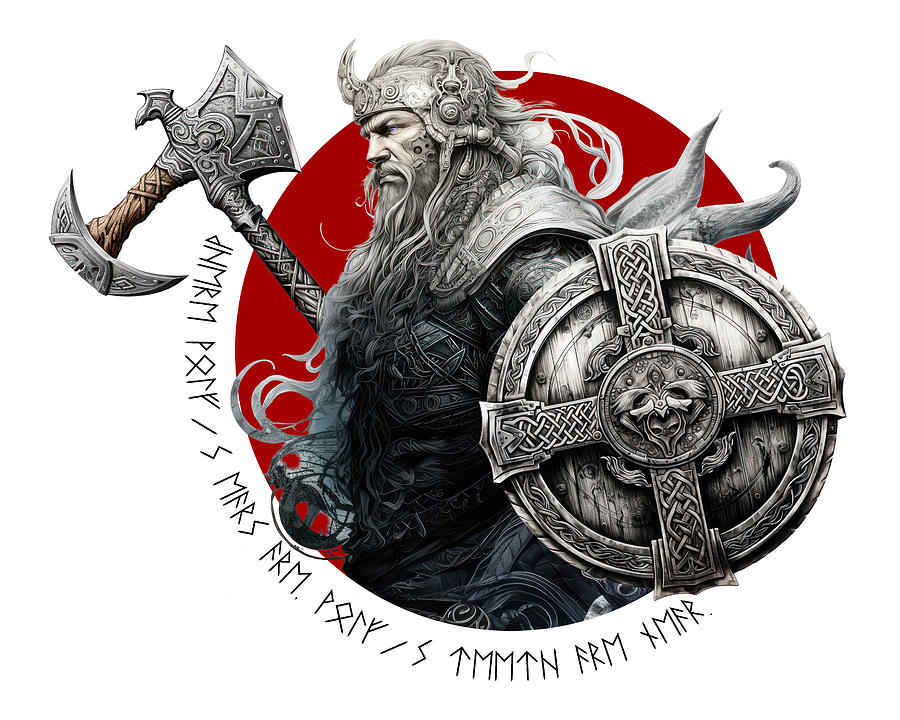 Viking Ragnar Lodbrok Digital Art by Oscar Machuca - Fine Art America