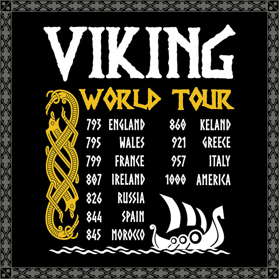 Viking World Tour Vikings World Tour Viking Painting By Gary Thompson   Viking World Tour Vikings World Tour Viking Gary Thompson 