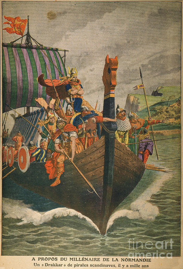 VIKINGS, c900 A.D. Drawing by Granger