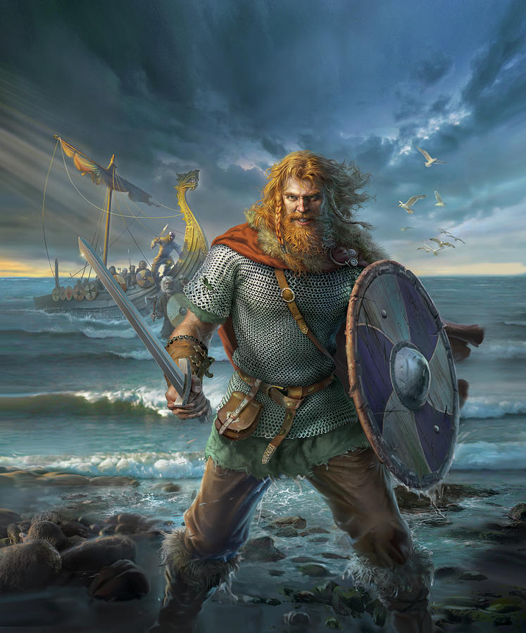 Vikings Digital Art by Mark Fredrickson