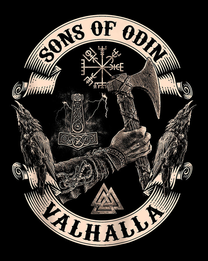 VIKINGS RISE SONS OF ODIN Valhalla Vikings Norse V2 Digital Art by ...