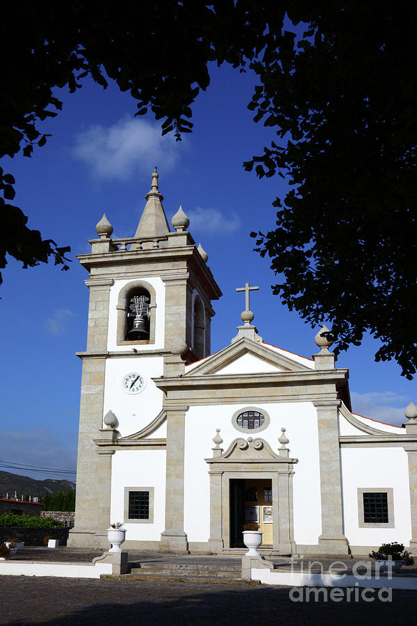 Vila Praia de Ancora church Portugal Photograph by James Brunker
