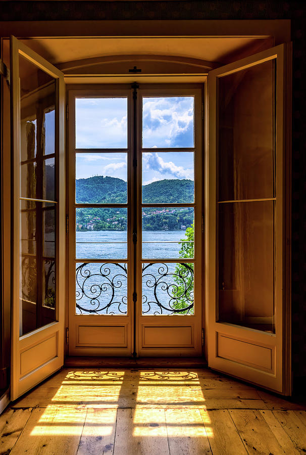 Villa Carlotta Window Photograph by Carolyn Derstine