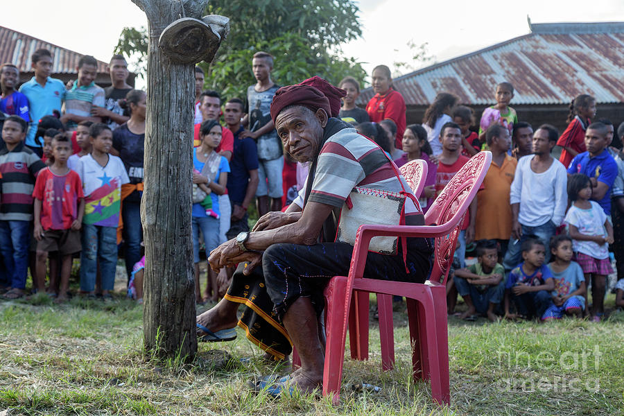 Village Chief And Crowd Photograph By Danaan Andrew - Fine Art America