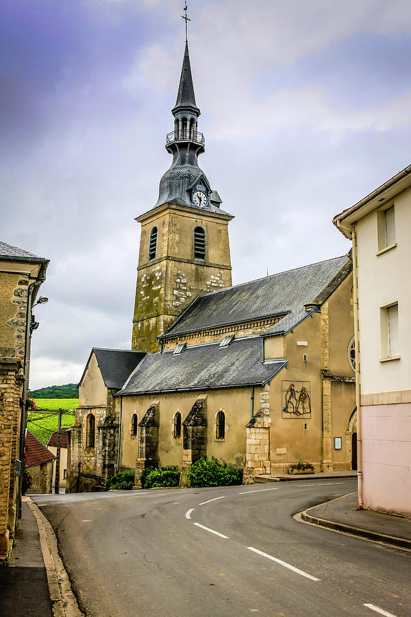 Architecture Photograph - village church in Rilly-la-Montagne by Chris Smith