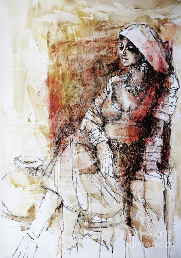Village Girl  Painting by Gull G