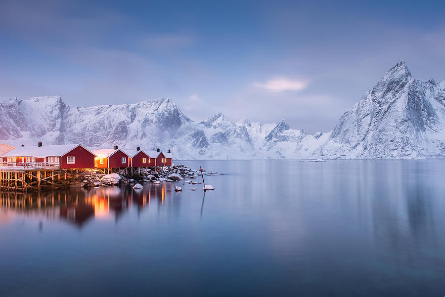 Village Hamnoy Lofoten Islands Norway. Photograph by ProPIC