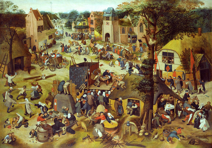 Village holiday Painting by Pieter Bruegel the Elder - Fine Art America