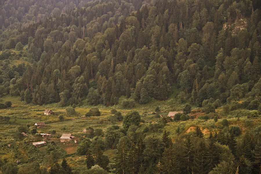 Village in mountains Photograph by Erekle Sologashvili