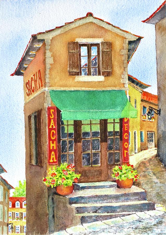 Village In Provence Painting