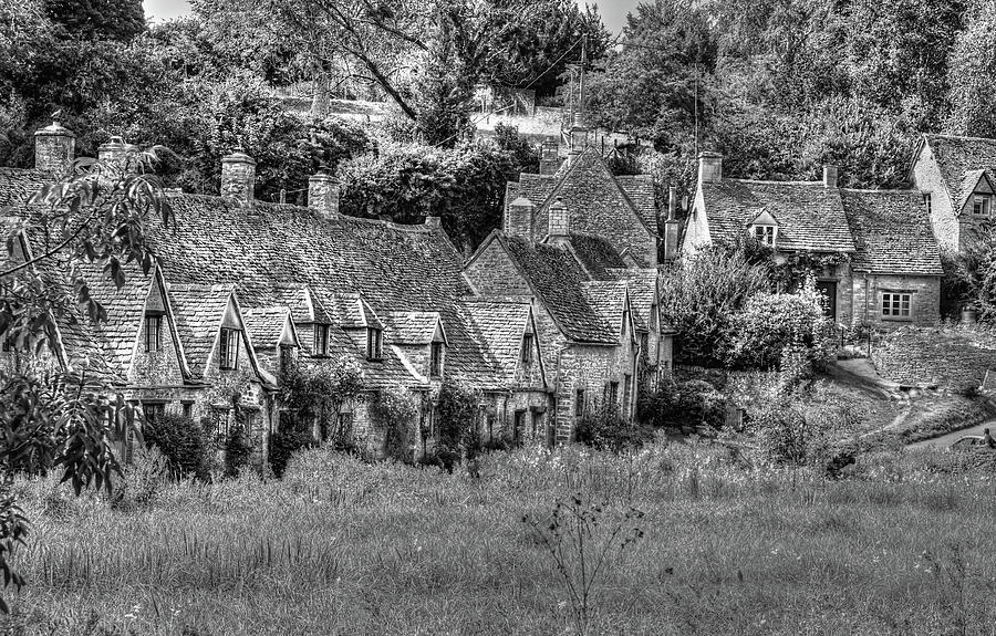 Village of Bibury Monochrome Photograph by Jeff Townsend