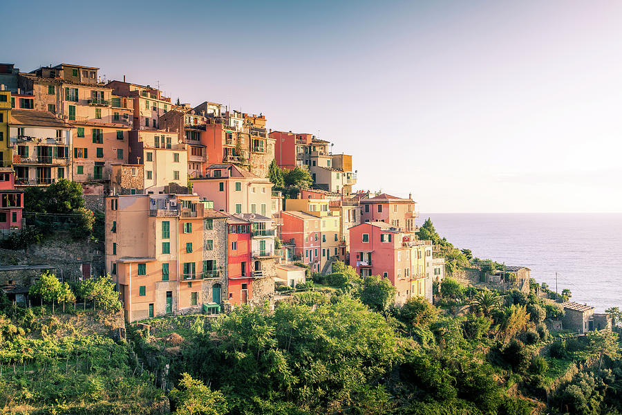 Village of Corniglia in Cinque Terre Photograph by Alexey Stiop