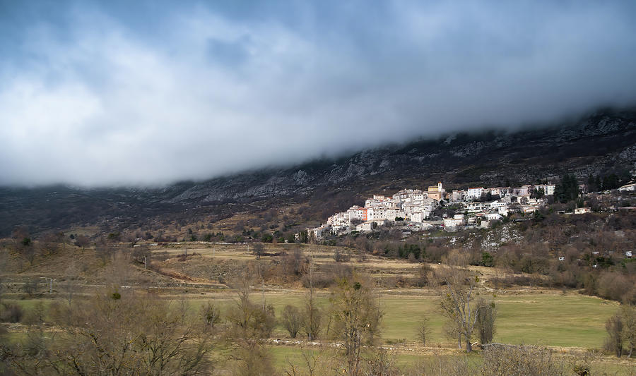 Village of Coursegoules in the south of France in December. Photograph by Jean-Luc Farges