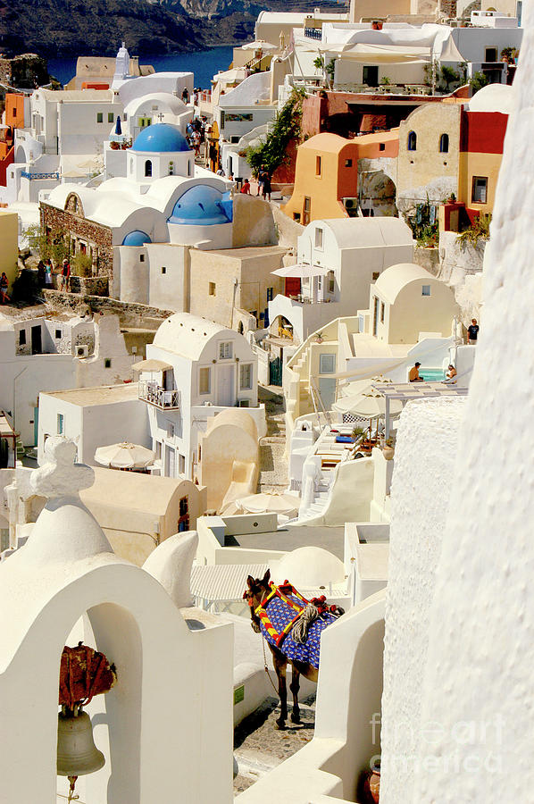 Village of Oia on Santorini  Photograph by Gunther Allen