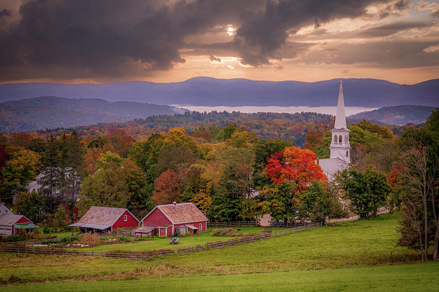 Village of Peacham Vermont Photograph by Jeff Folger