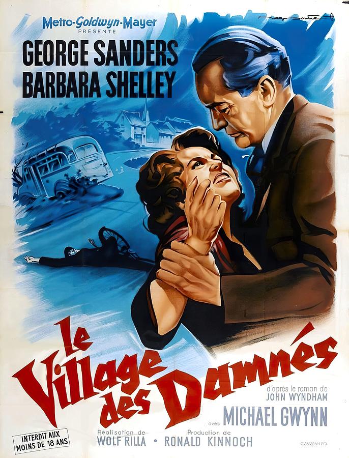 Village of the Damned, 1960 - art by Roger Soubie Mixed Media by Movie World Posters
