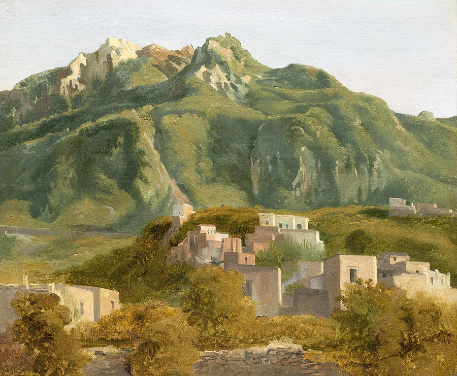 Village on the Island of Ischia Painting by Sebastien Norblin
