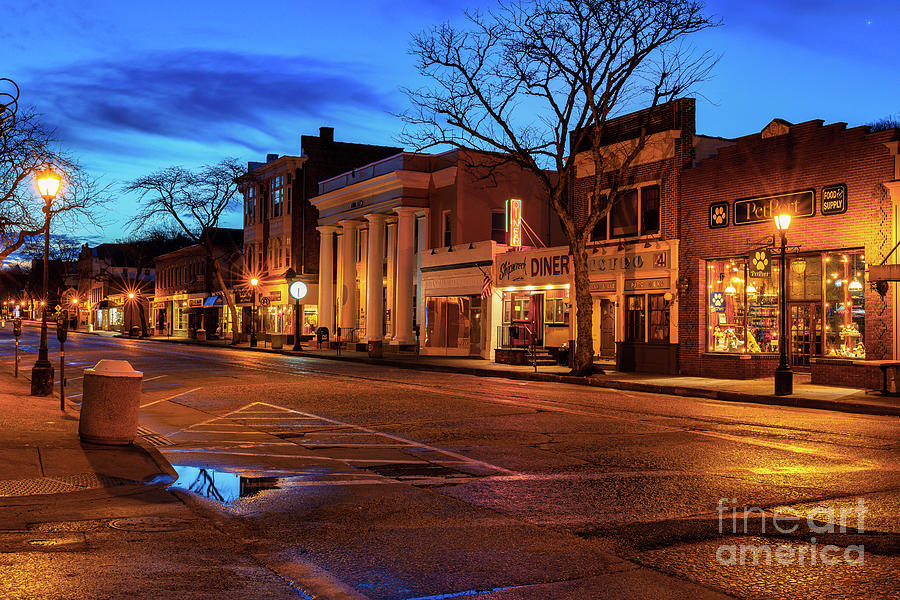 Village Shops at Daybreak Photograph by Sean Mills
