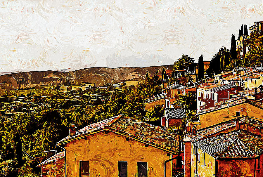 Villages of Tuscany - 05 Painting by AM FineArtPrints