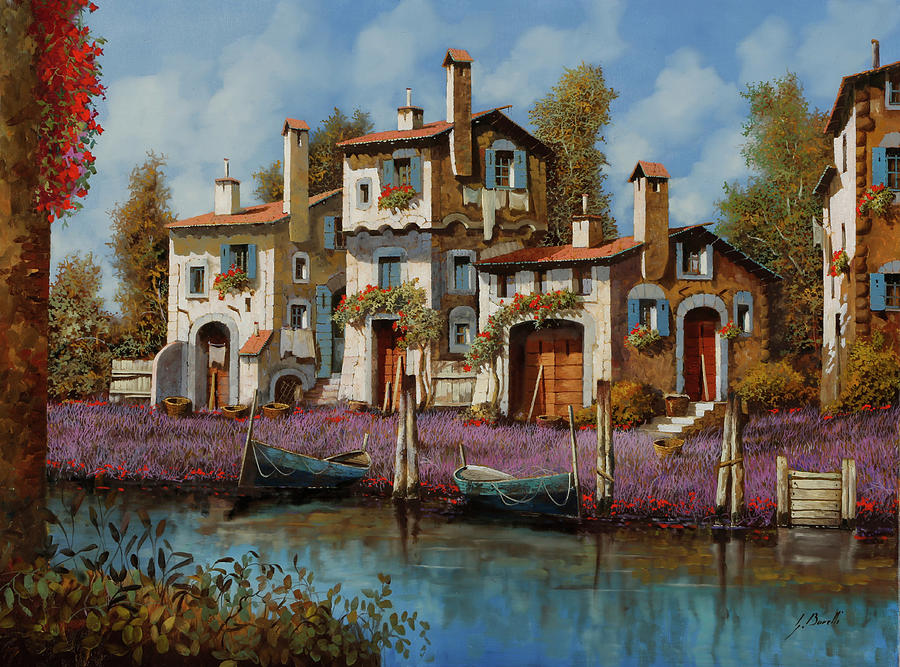 Villaggio  Sulla Lavanda Painting
