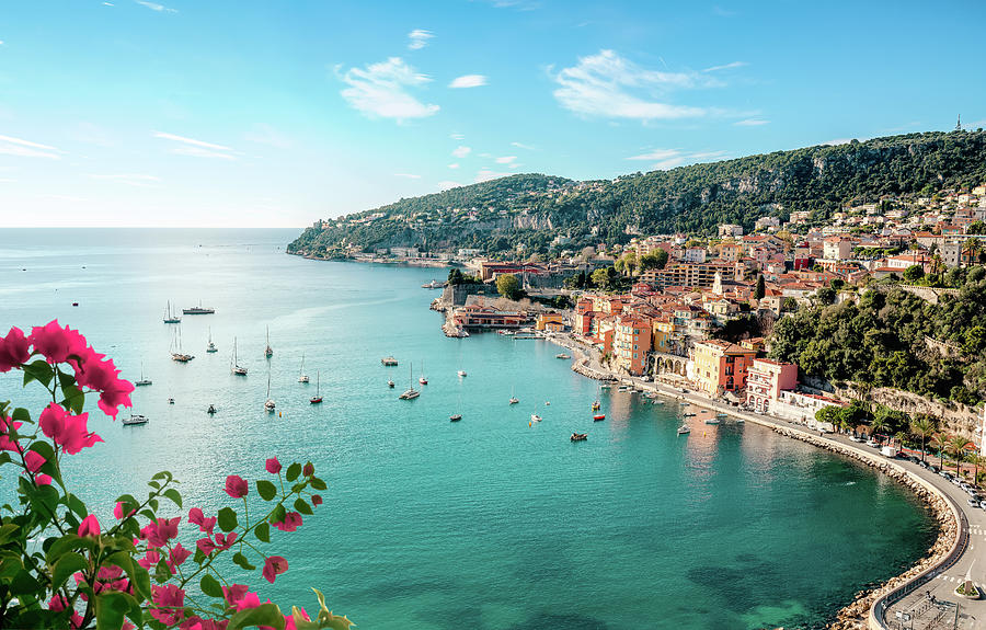 Villefranche sur Mer between Nice and Monaco on the French Rivie ...