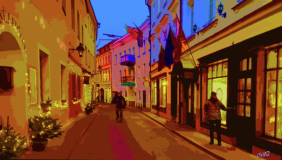 Vilnius Lithuania Painting by CHAZ Daugherty