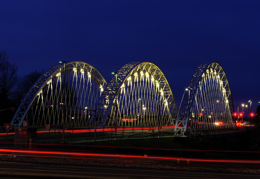 Vimy Memorial Bridge in Blue Twilight Photograph by Rob Huntley
