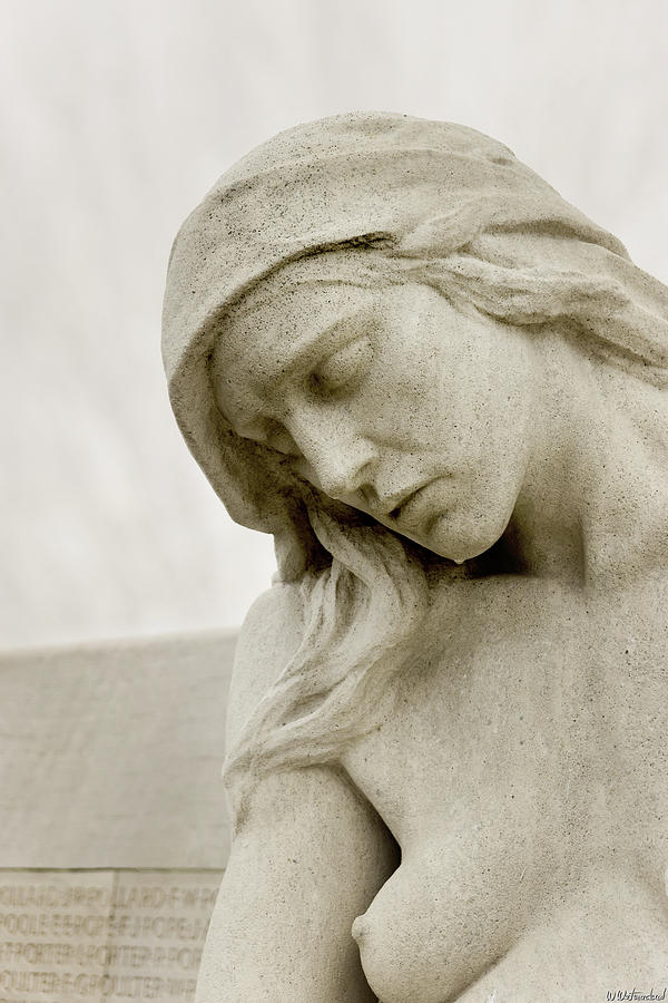 Vimy Memorial - Mourning Woman Photograph by Weston Westmoreland