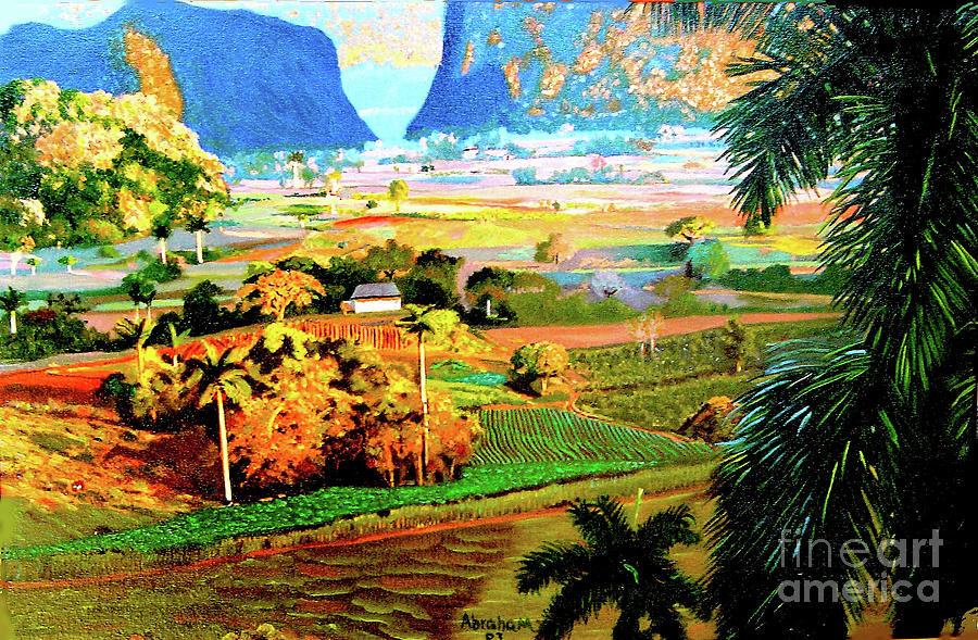 Landscape Painting - Vinales by Jose Manuel Abraham