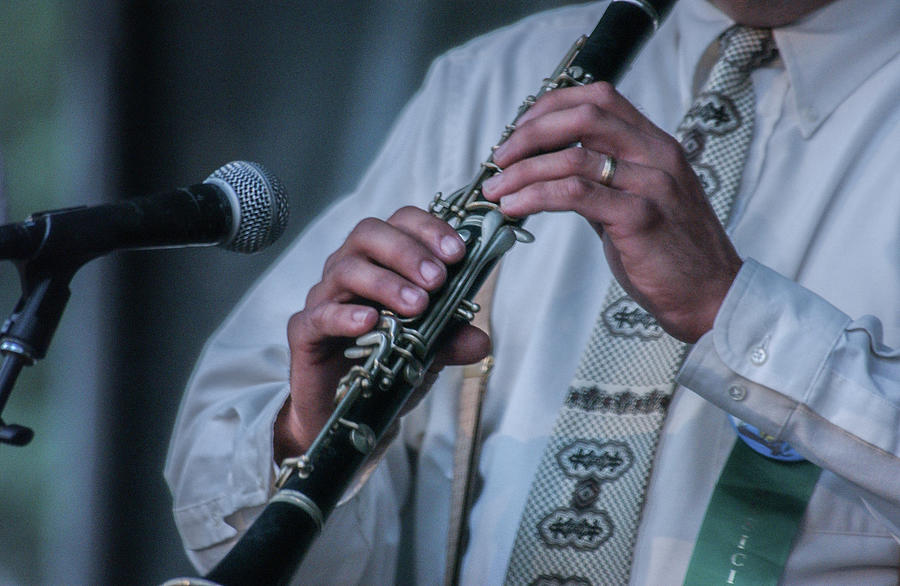 Vince Verdi Clarinet Hands Photograph by Bonnie Colgan
