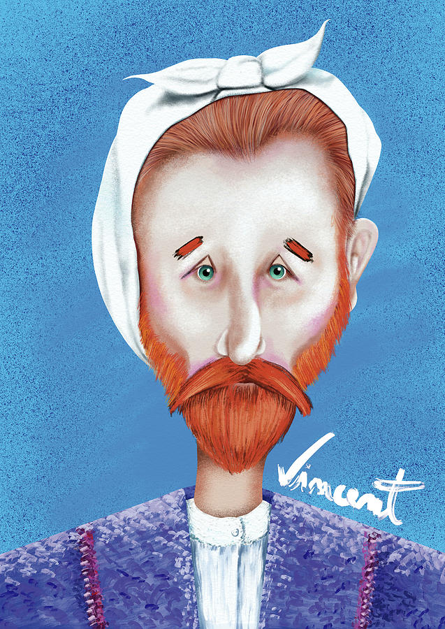 Vincent lost a ear by accident Digital Art by Isabel Salvador