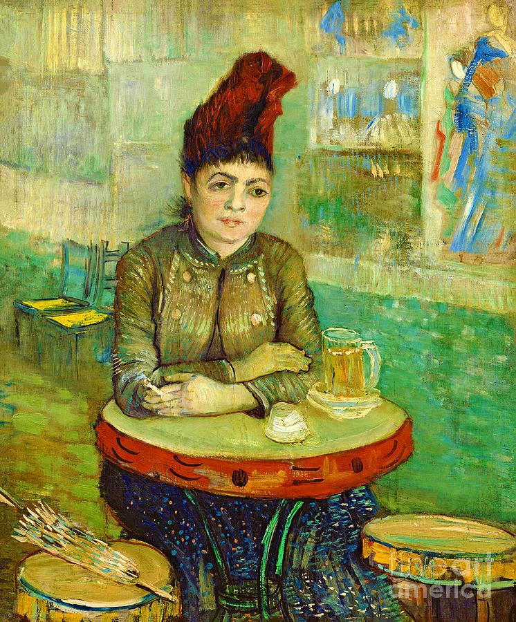 Vincent van Gogh - Agostina Segatori in Le Tambourin Painting by ...